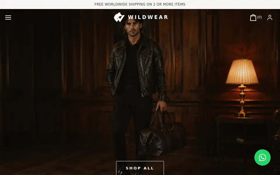 Screenshot of thewildwear.com