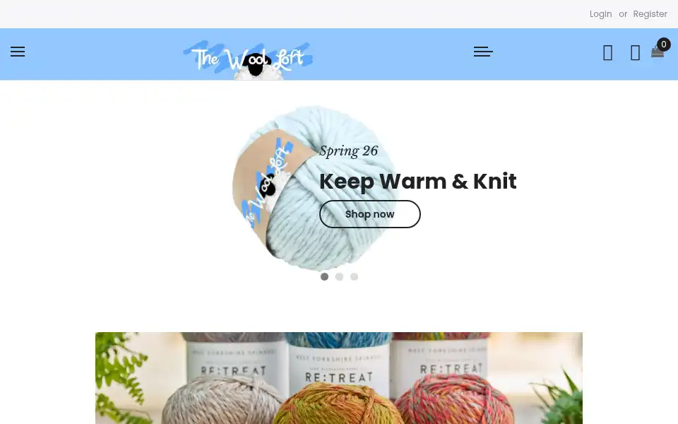 Screenshot of thewoolloft.co.uk