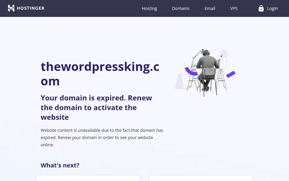 Screenshot of thewordpressking.com