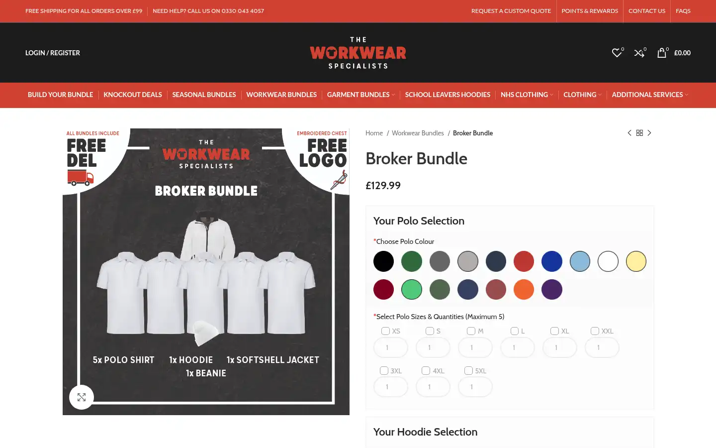 Screenshot of theworkwearspecialists.com