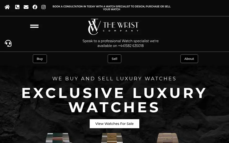 Screenshot of thewristcompany.com