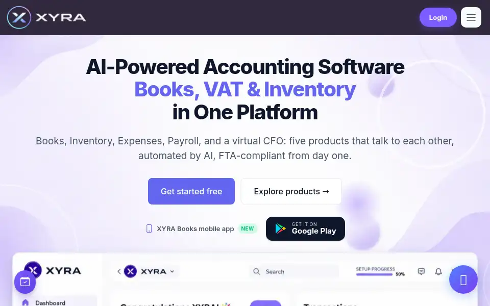 Screenshot of thexyra.ai