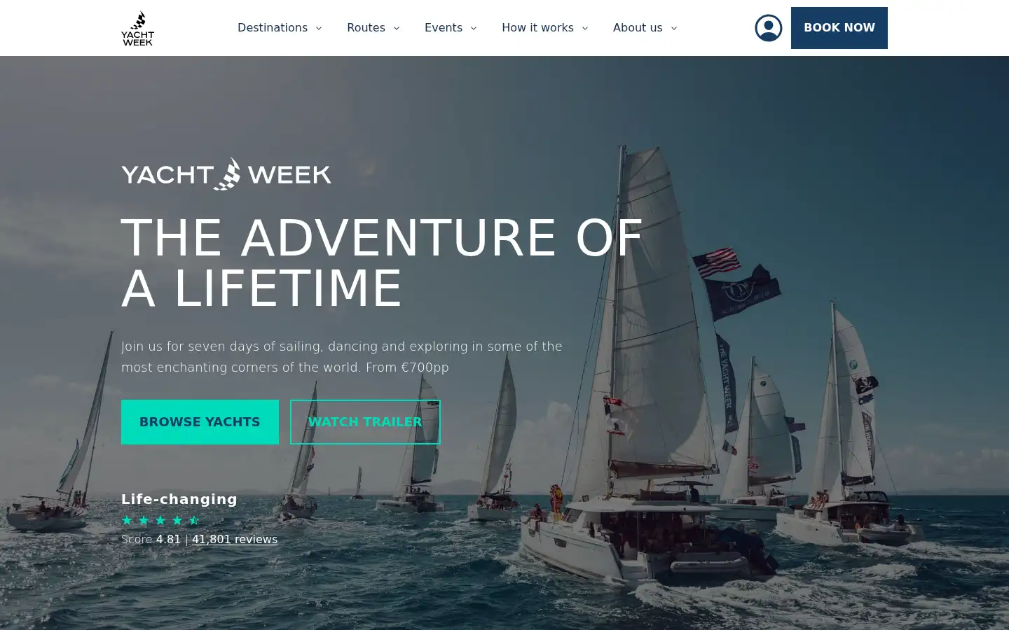 Screenshot of theyachtweek.com