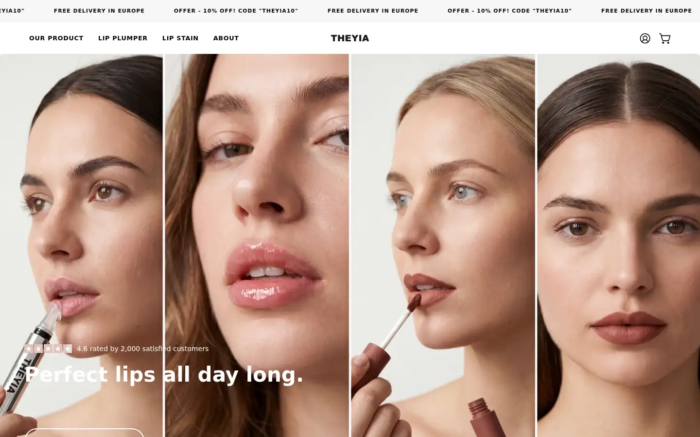 Screenshot of theyia.ch