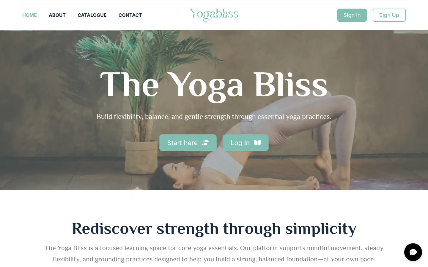 Screenshot of theyogabliss.com