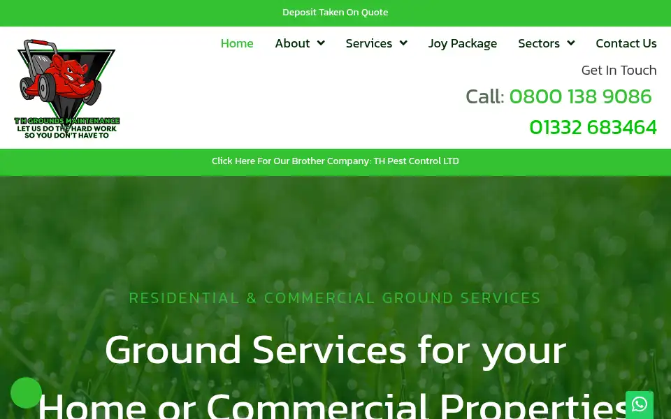 Screenshot of thgroundsmaintenance.co.uk
