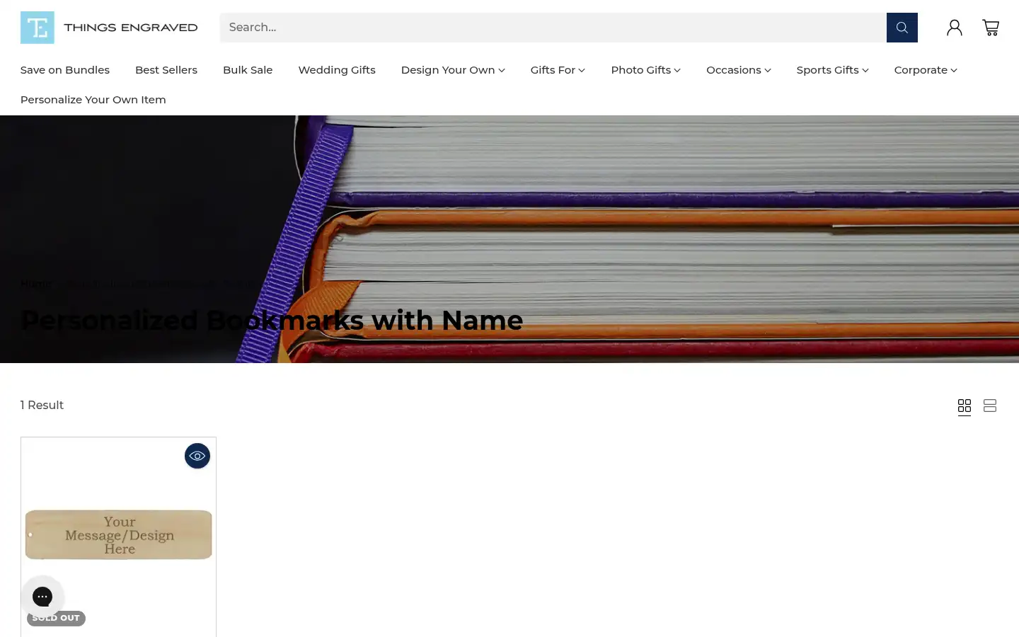 Screenshot of thingsengraved.ca