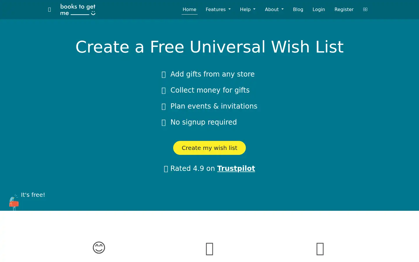 Screenshot of thingstogetme.com
