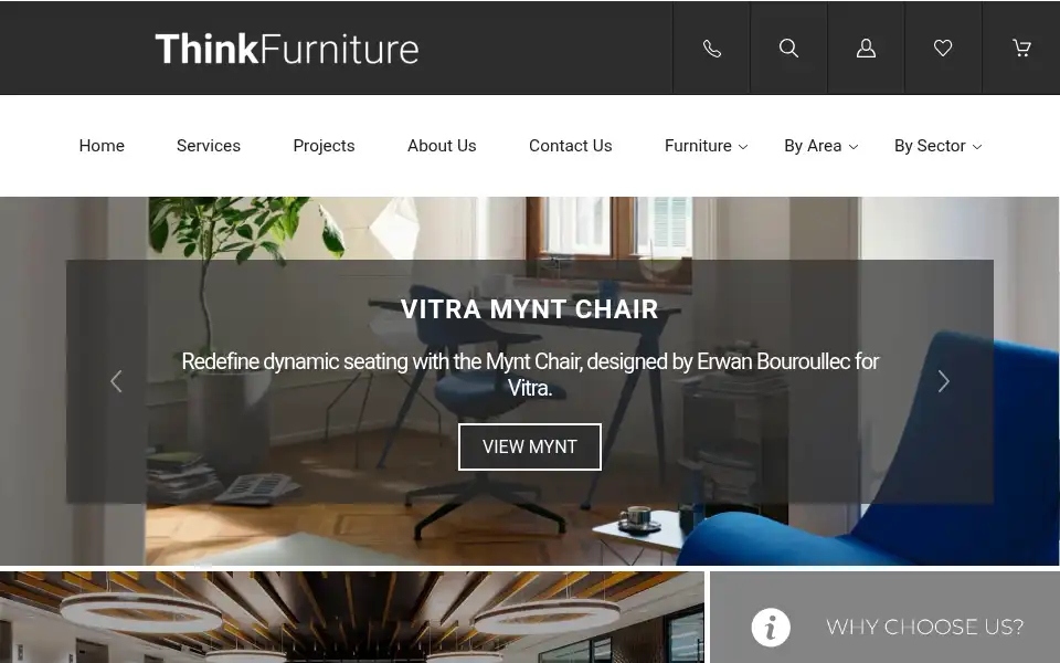 Screenshot of think-furniture.com