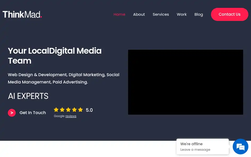 Screenshot of thinkmad.co.uk
