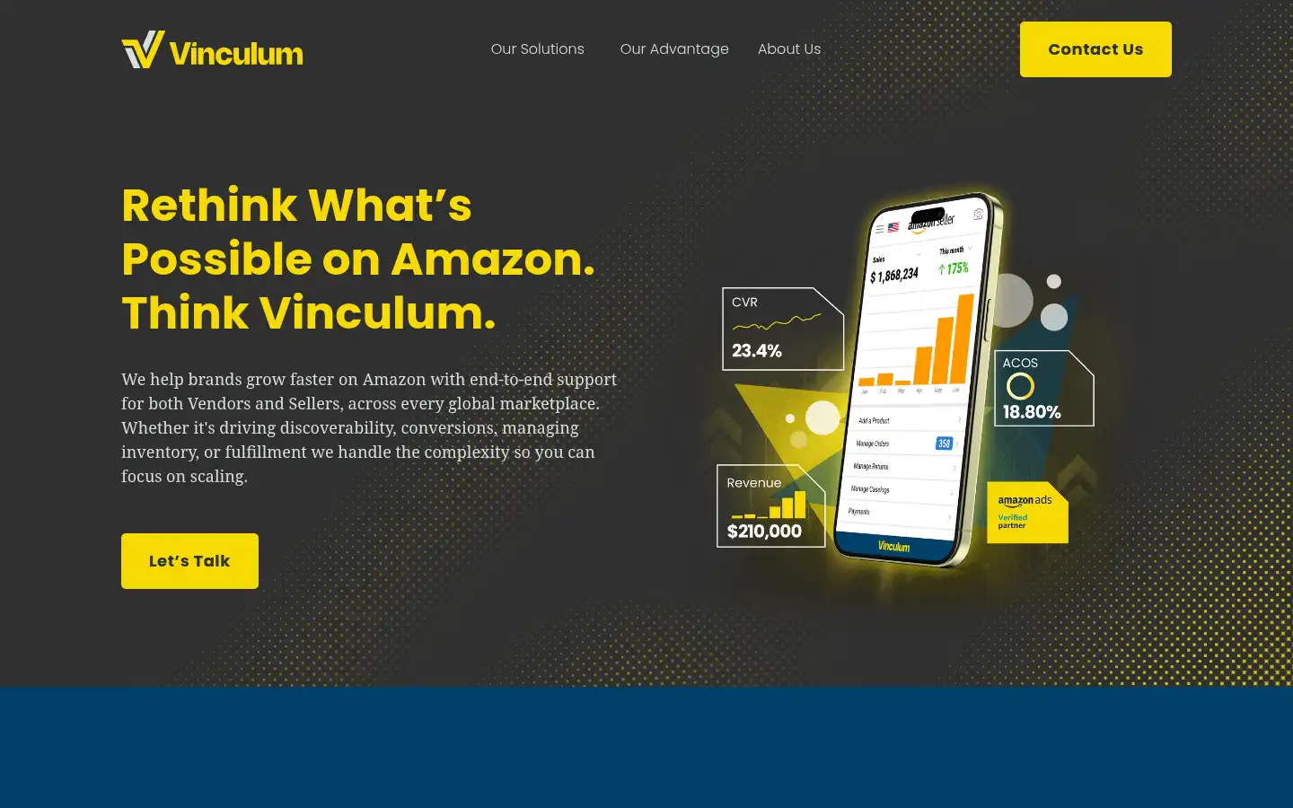 Screenshot of thinkvinculum.com