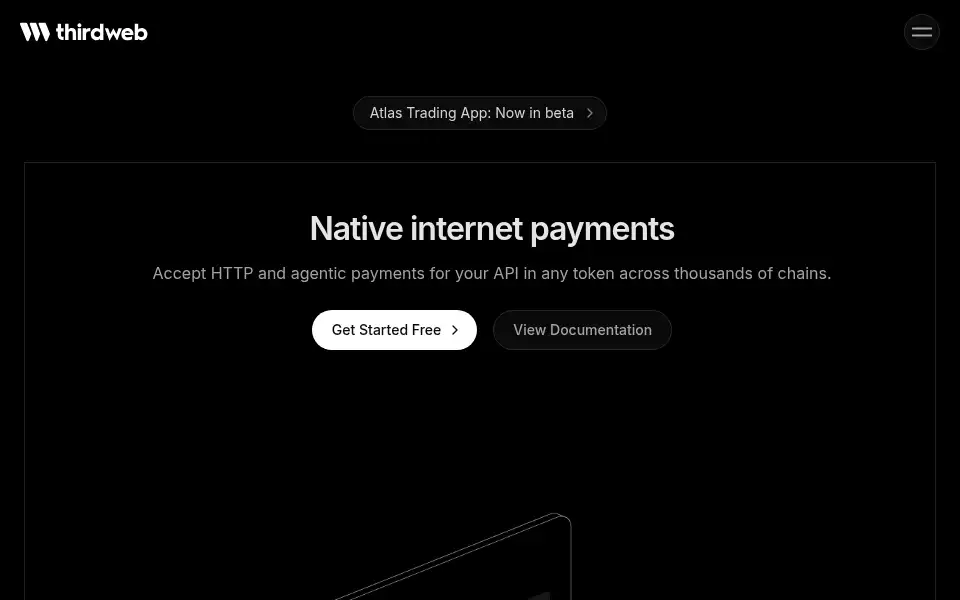 Screenshot of thirdweb.com