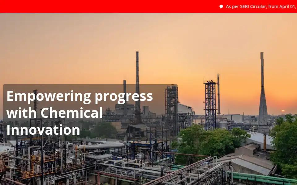 Screenshot of thirumalaichemicals.com