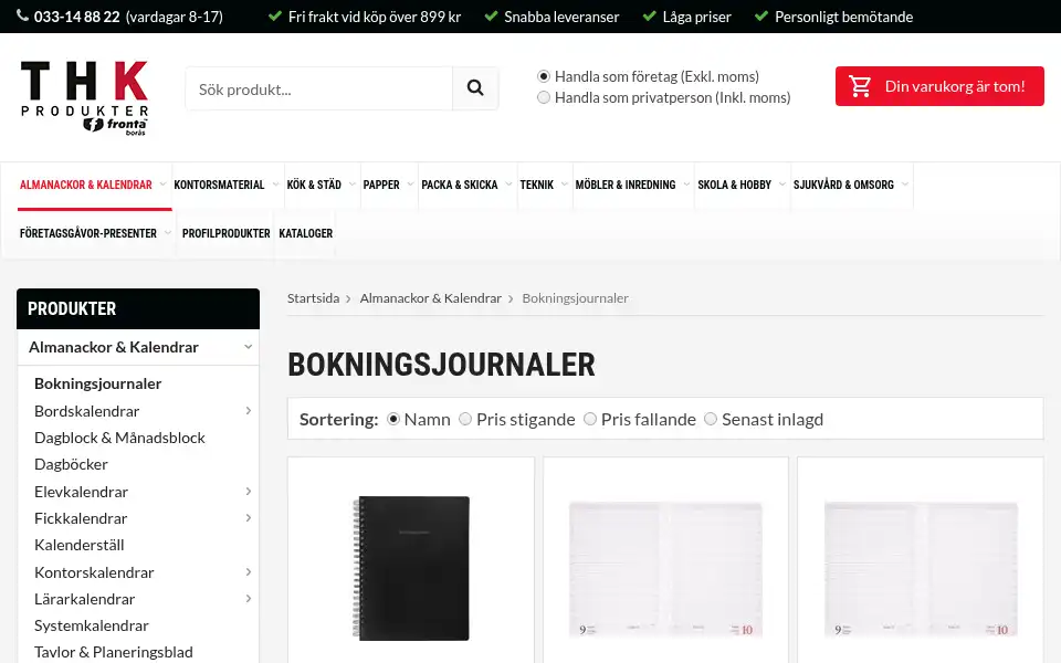 Screenshot of thk.nu