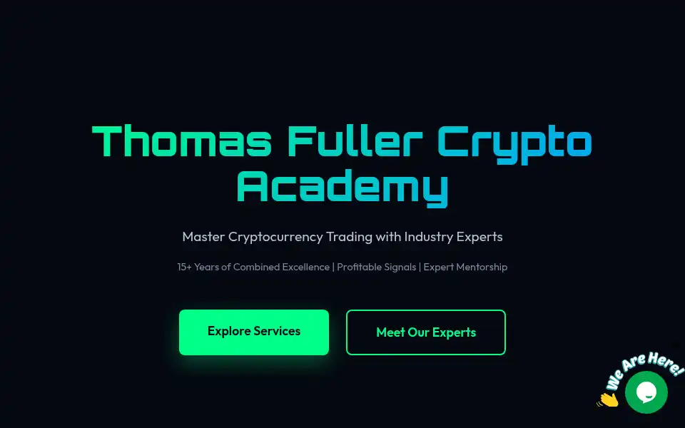 Screenshot of thomasfullercryptoacademy.com