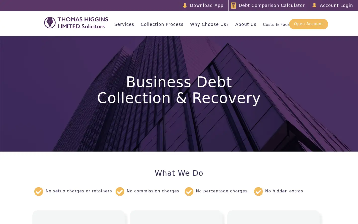 Screenshot of thomashiggins.com