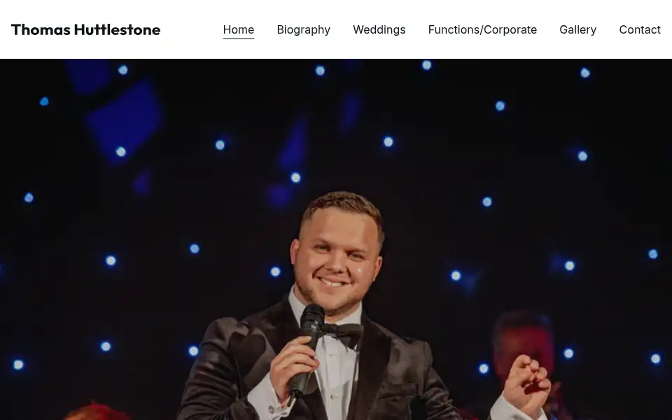 Screenshot of thomashuttlestone.com