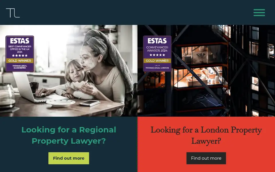 Screenshot of thomaslegalgroup.co.uk