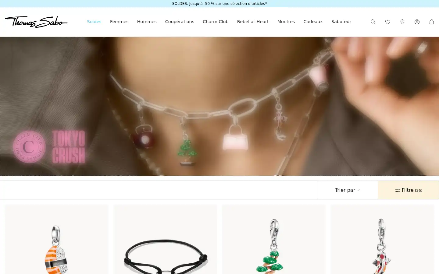 Screenshot of thomassabo.com