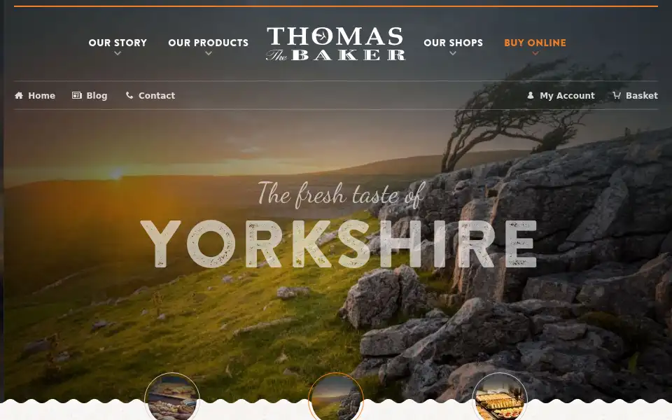 Screenshot of thomasthebaker.co.uk