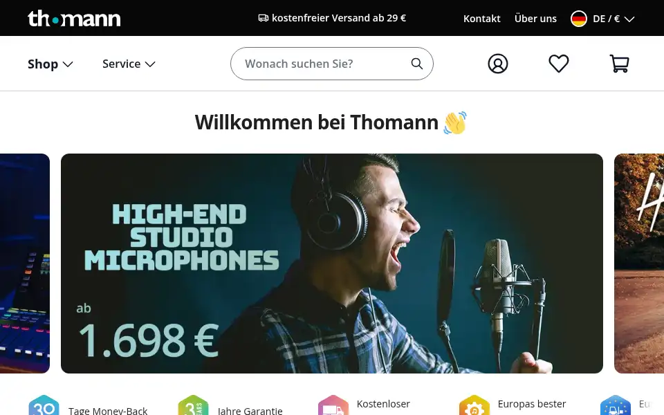 Screenshot of thomman.de