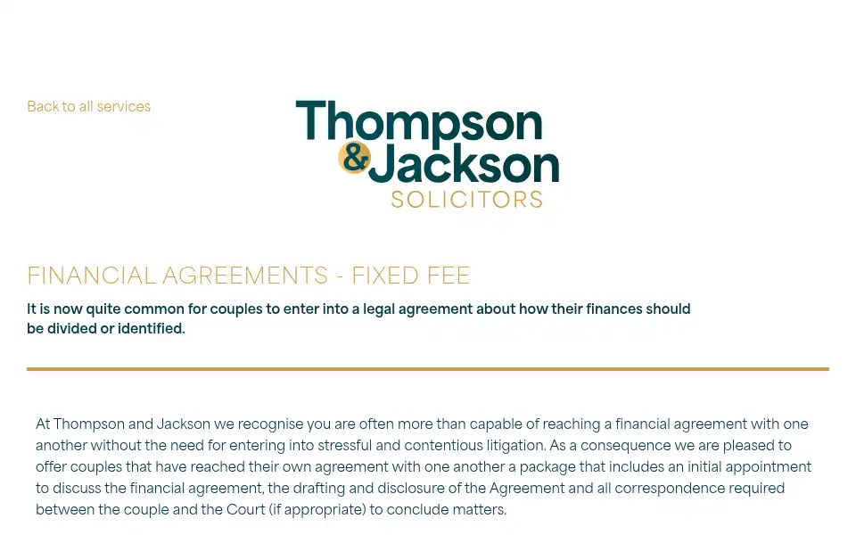 Screenshot of thompsonandjackson.co.uk