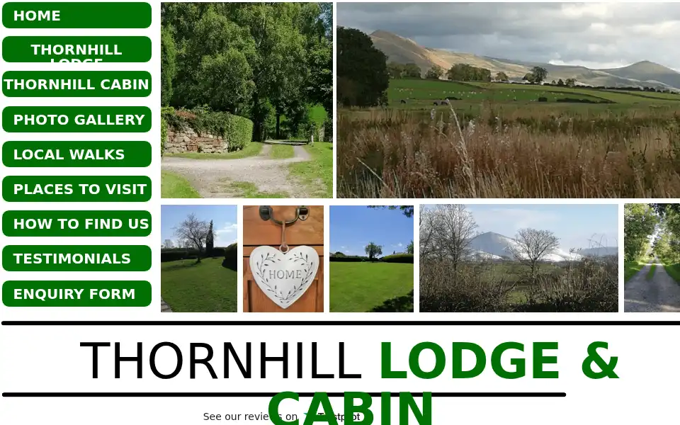 Screenshot of thornhilllodge.co.uk