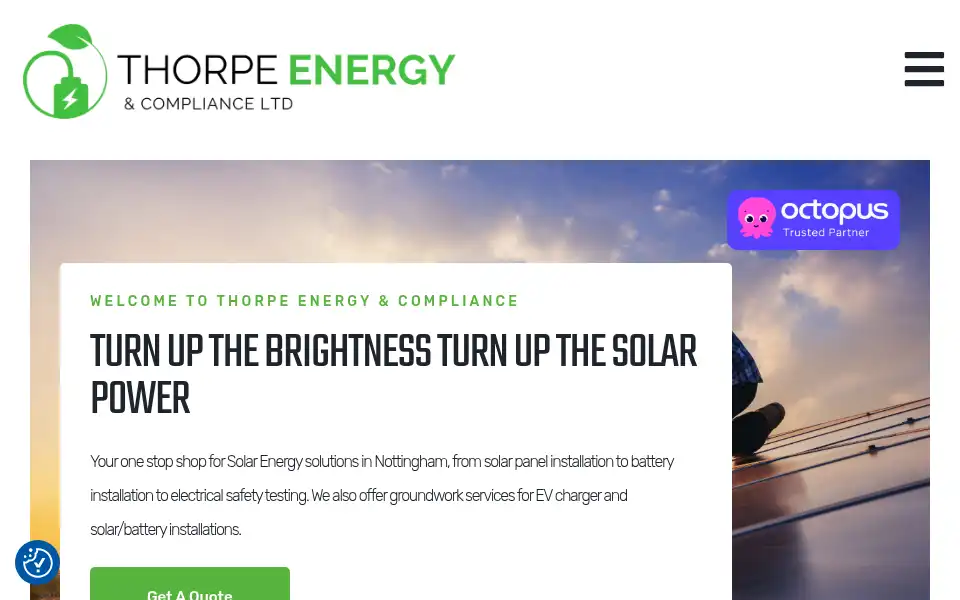 Screenshot of thorpe-energy.co.uk