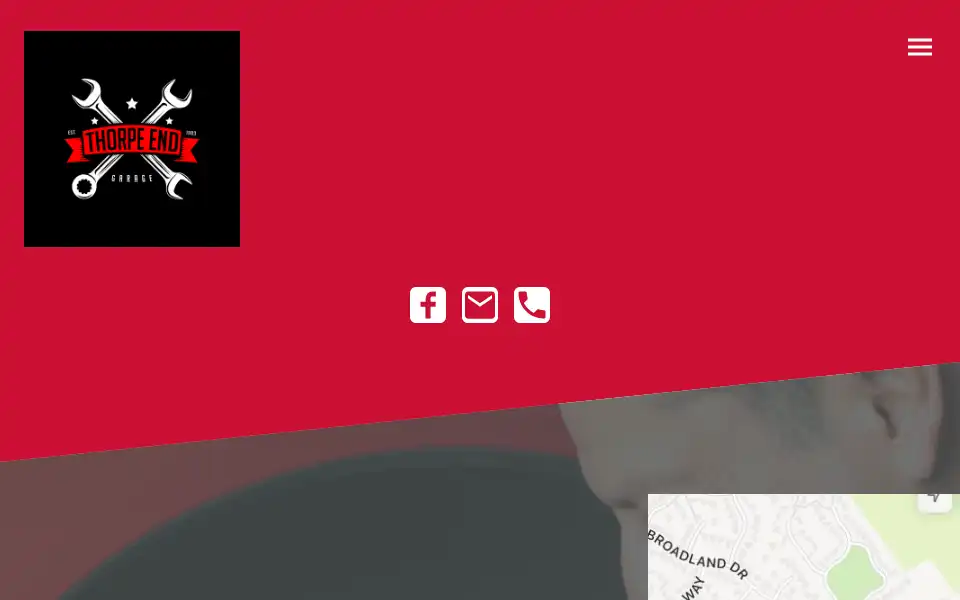 Screenshot of thorpeendgarage.co.uk