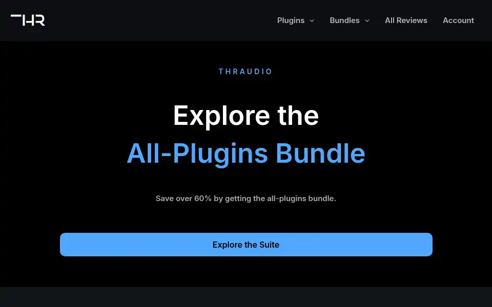 Screenshot of thraudio.com