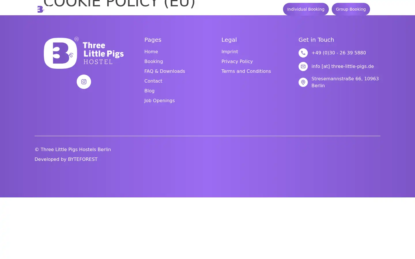 Screenshot of three-little-pigs.de