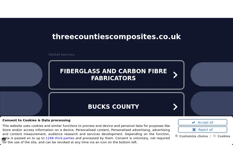 Screenshot of threecountiescomposites.co.uk