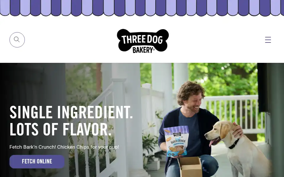 Screenshot of threedog.com