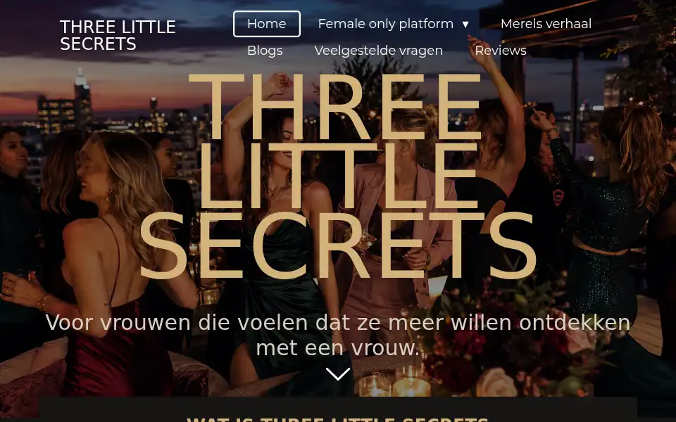 Screenshot of threelittlesecrets.nl
