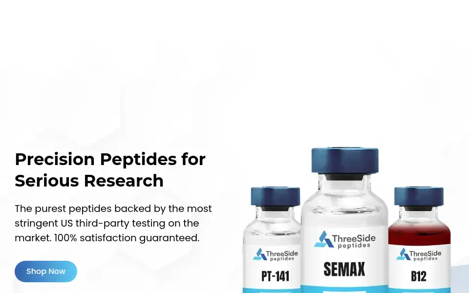 Screenshot of threesidepeptides.com