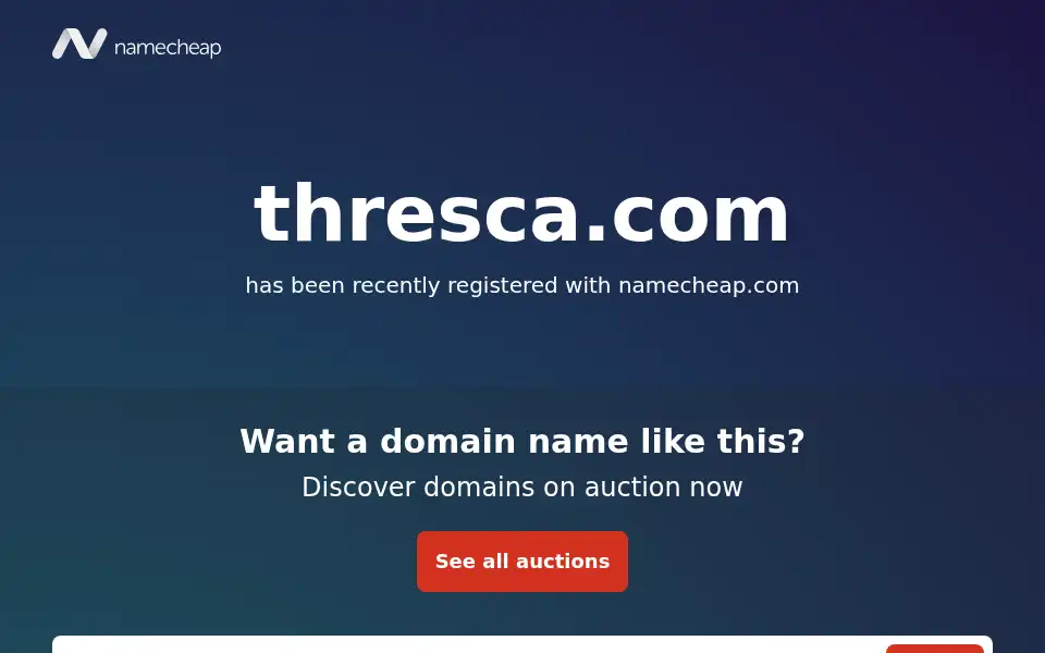 Screenshot of thresca.com