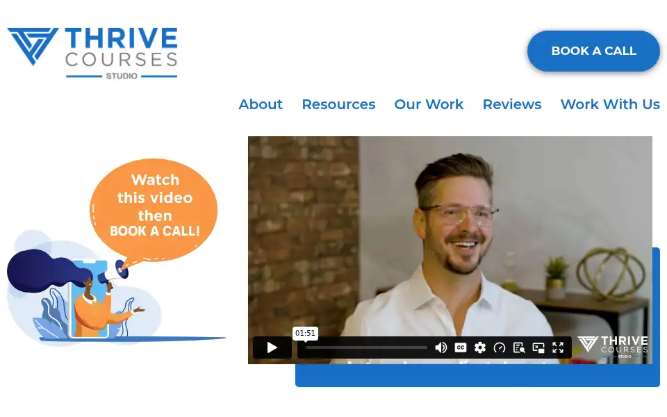 Screenshot of thrivecourses.com