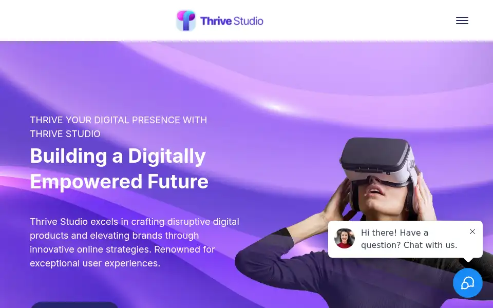 Screenshot of thrivestudioinc.com