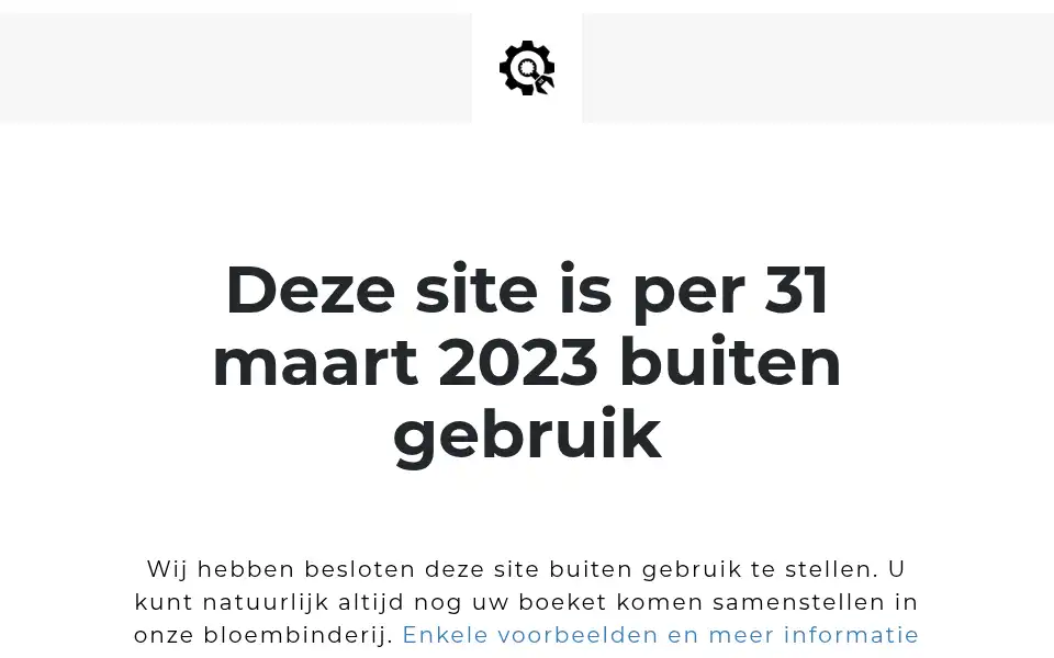 Screenshot of thuisuwbloemen.nl