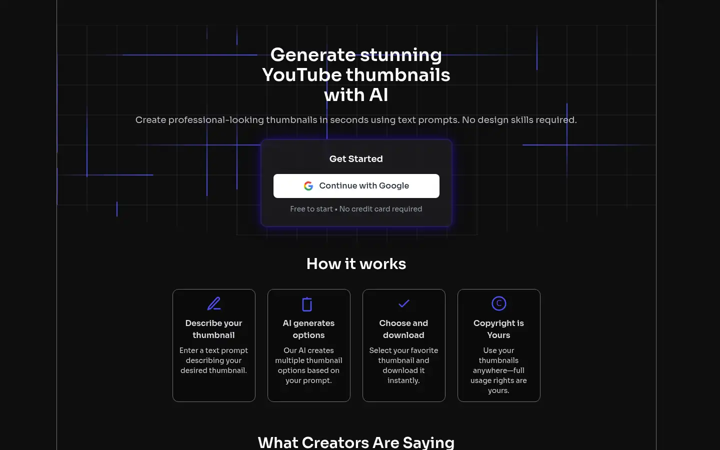 Screenshot of thumbnailx.com