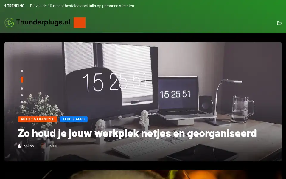 Screenshot of thunderplugs.nl