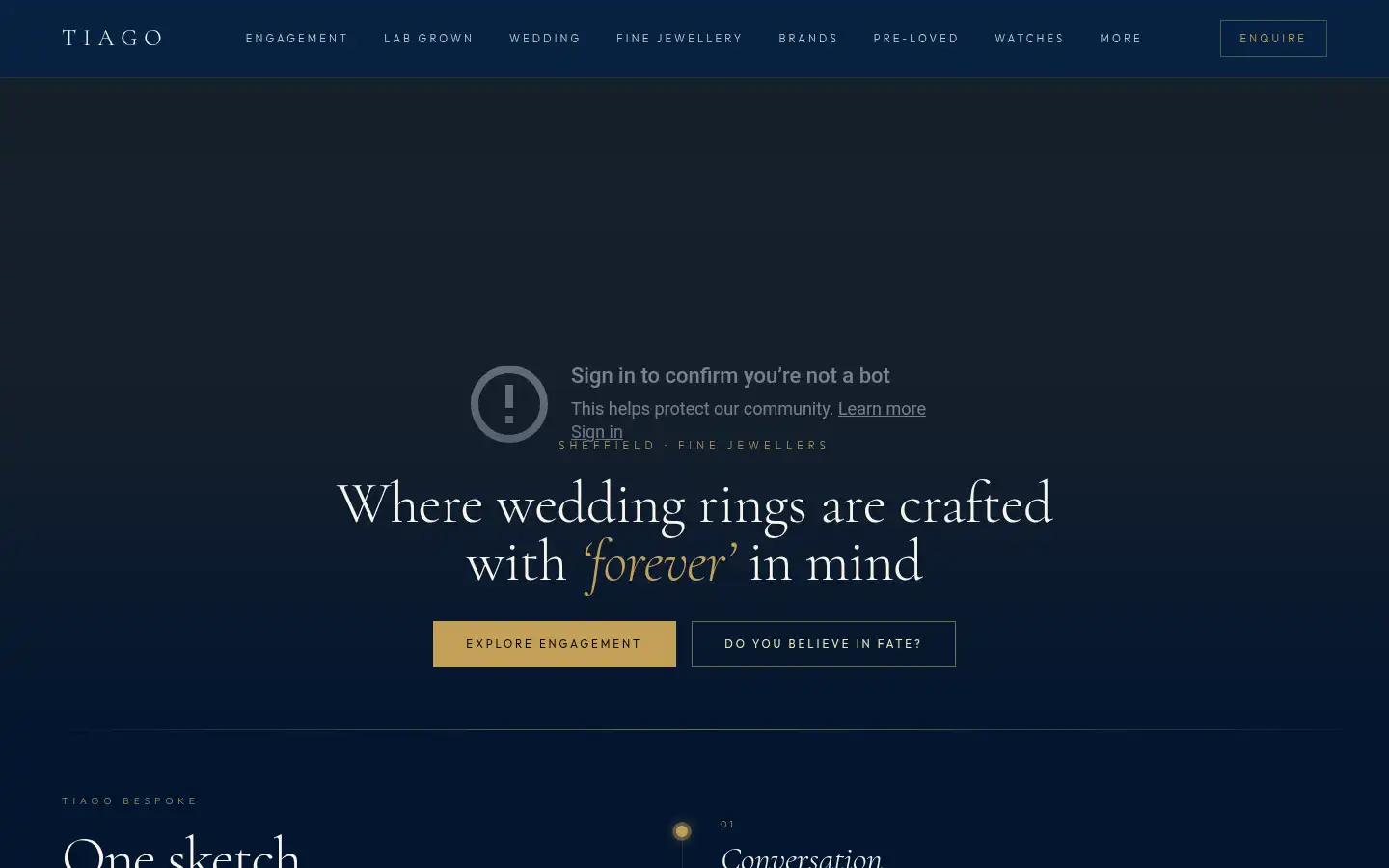 Screenshot of tiagojewellery.co.uk