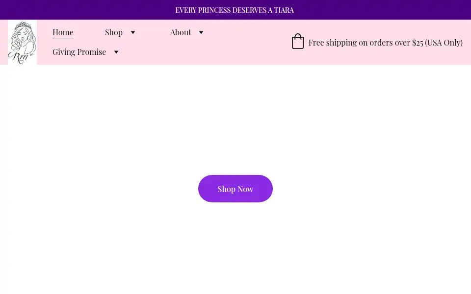 Screenshot of tiara4harper.com