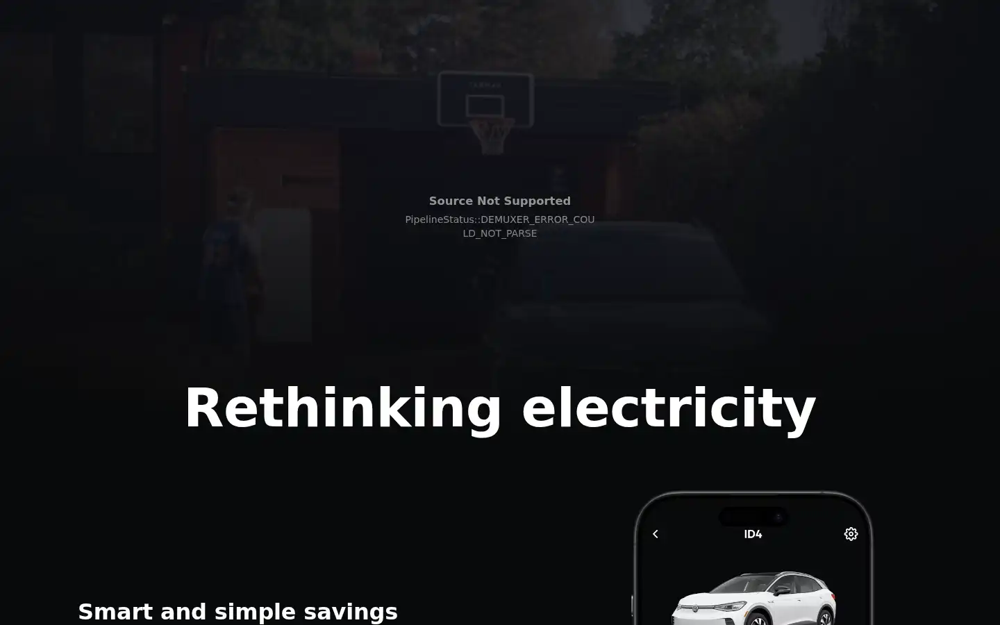 Screenshot of tibber.com