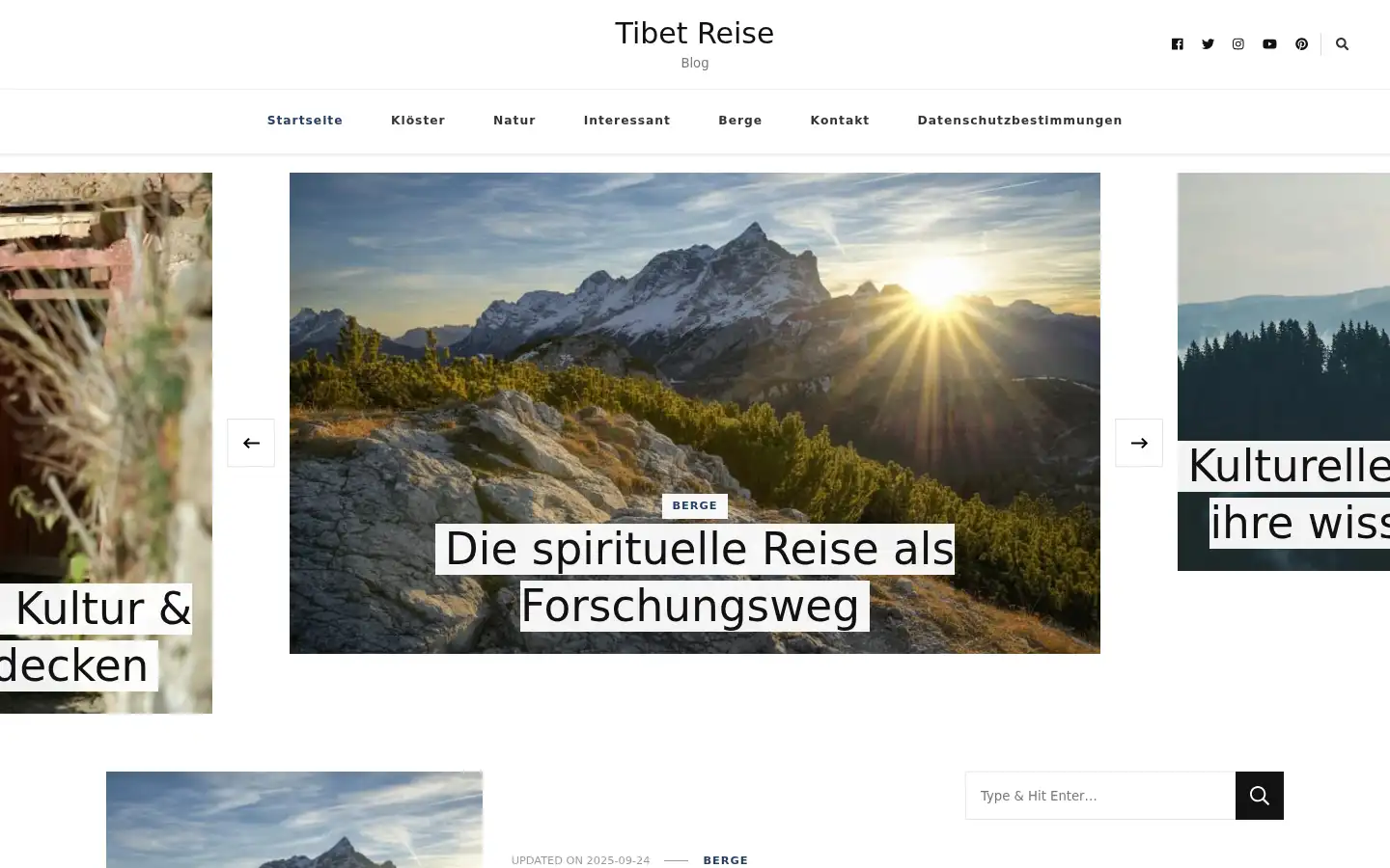 Screenshot of tibetreiseexperte.de