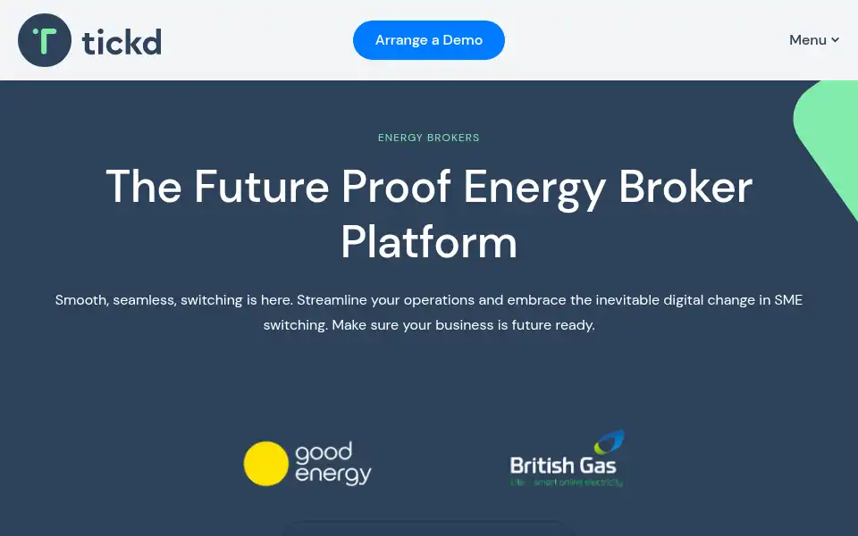 Screenshot of tickd.co.uk