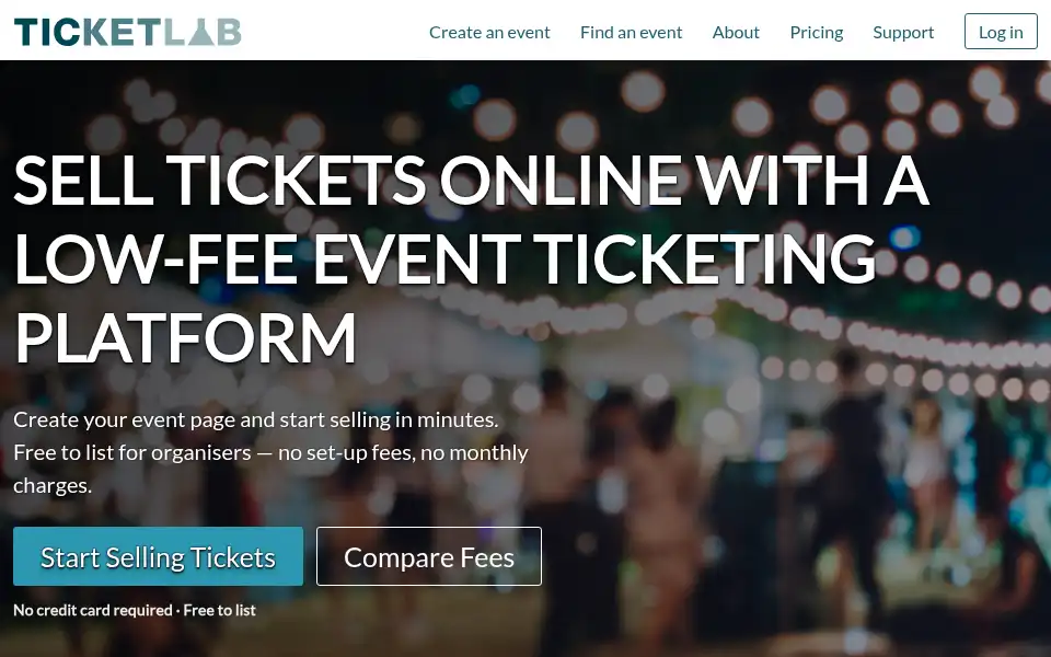 Screenshot of ticketlab.co.uk