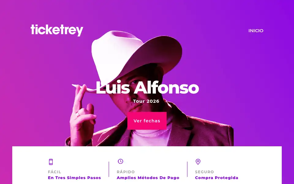 Screenshot of ticketrey.com