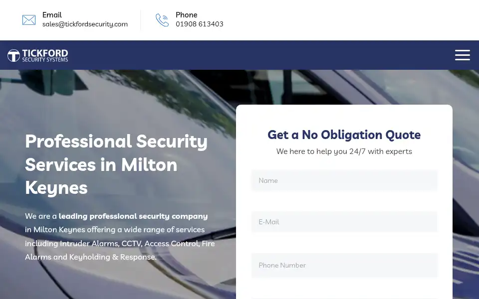 Screenshot of tickfordsecurity.com