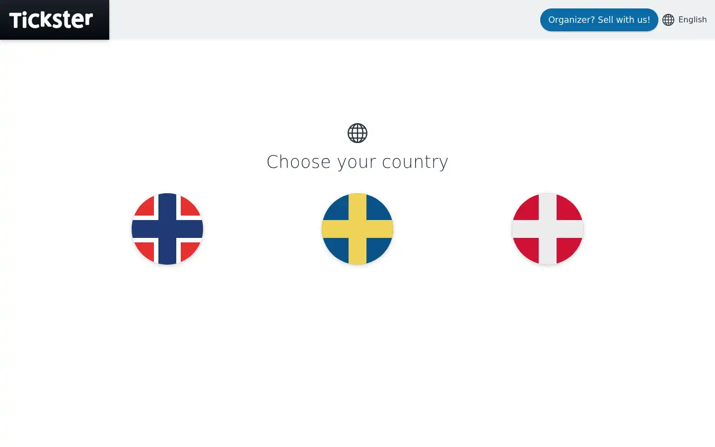 Screenshot of tickster.com